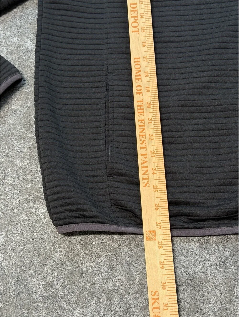 Gerry Men’s M Black Ribbed Fleece Snap Pullover Mock Neck with Kangaroo Pocket